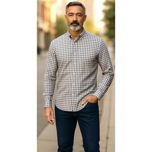 Van Laack Royal Men’s Long Sleeve Button Down Shirt XL